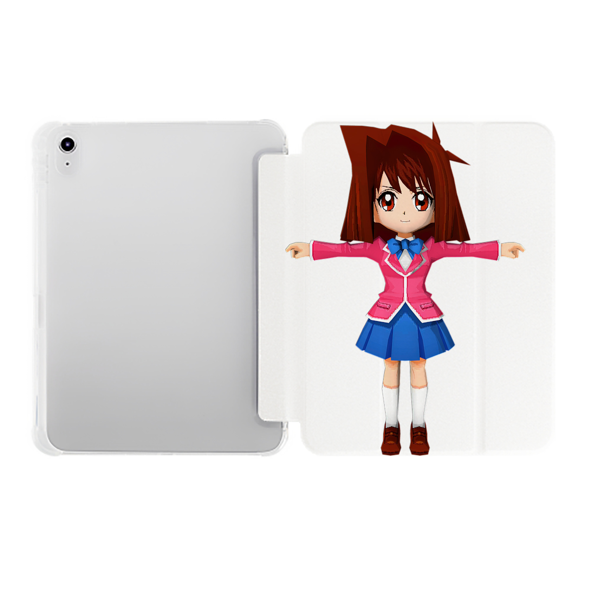 （画像用） 遊☆戯☆王 Yu-Gi-Oh! IPad ケース ペン収納付き 三つ折りスタンド PUレザー×シリコン 対応機種9.5/10.5/10.9インチ